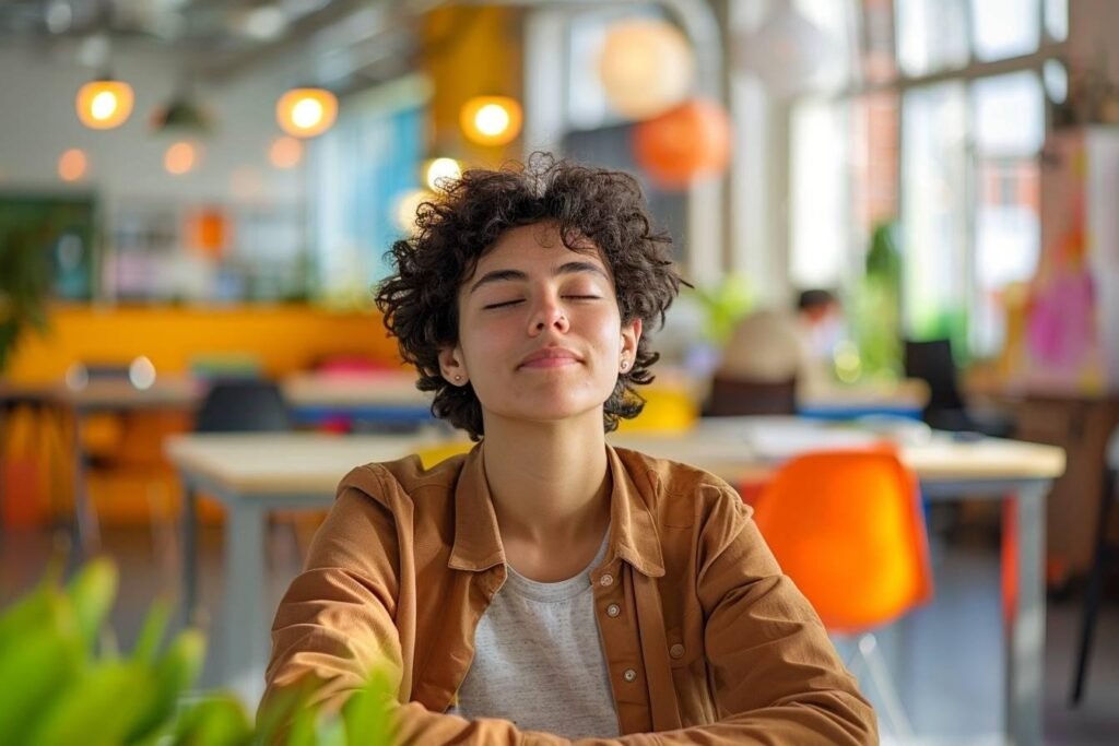 Méditation au bureau : techniques discrètes pour rester zen en open space