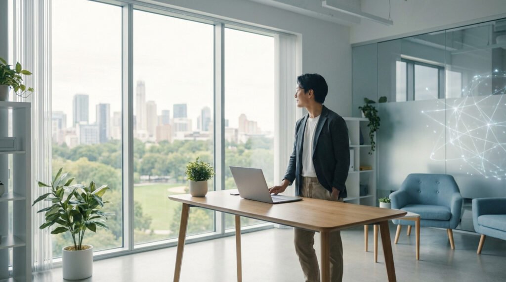 visionary-professional-in-a-modern-workspace - Percvrance